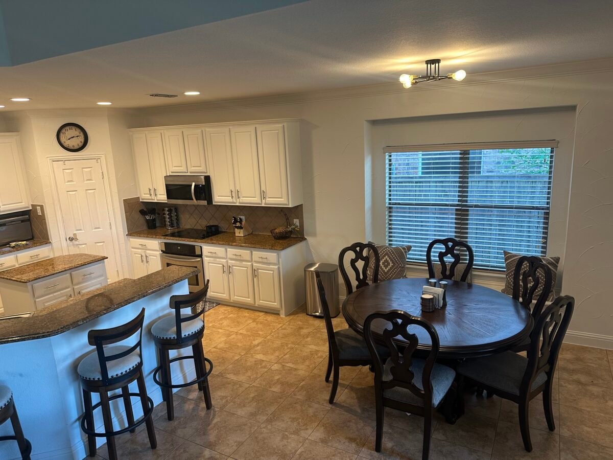 Sober living home kitchen for preparing meals in recovery